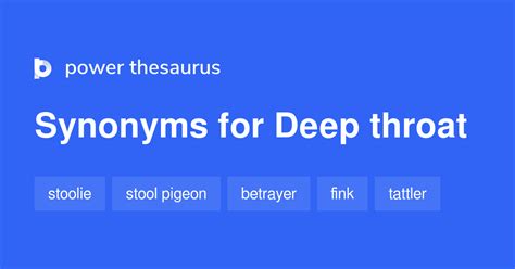 DEEP THROAT Synonyms: 28 Similar Words .